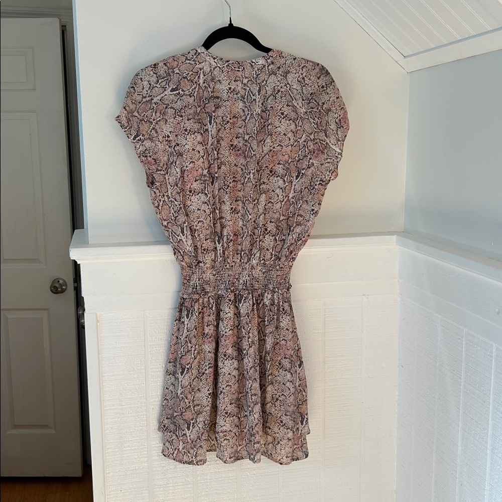 Rails Karla Mini Dress in Watercolor Snakeskin Print size Women’s Small - Picture 8 of 10